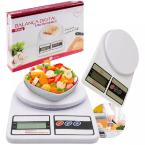 Balança Digital Cozinha Comida Precisão 3g a 10kg a Pilha