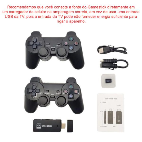 Vídeo Game Retro Nintendo 10mil Jogos 2 Controles Sem Fio Portátil 4k - Image 7