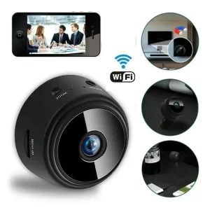 Câmera A9 Mini HD com Sensor de Presença Wi-Fi 110V e Suporte para Encaixe