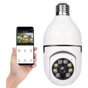 Câmera De Vigilância Full Color Wifi Com Visão Noturna Zoom Rastreamento