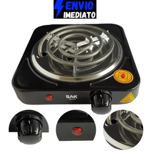 Fogareiro Elétrico 1000 Watts Fogão Cooktop Qualquer Panela Preto 110V ou 220V