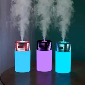 Mini Aromatizador De Ar Portátil USB umidificador 300ml Led, Para Carro e Casa.