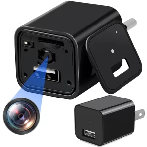 Mini Câmera Espião HD WiFi De Vigilância Vídeo De Segurança Baby Monitor Vision IP Lente Web Carregador USB